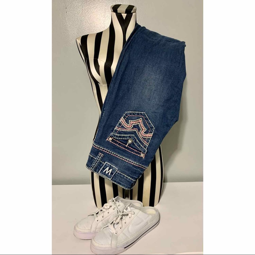 Pink Stitched Jeand